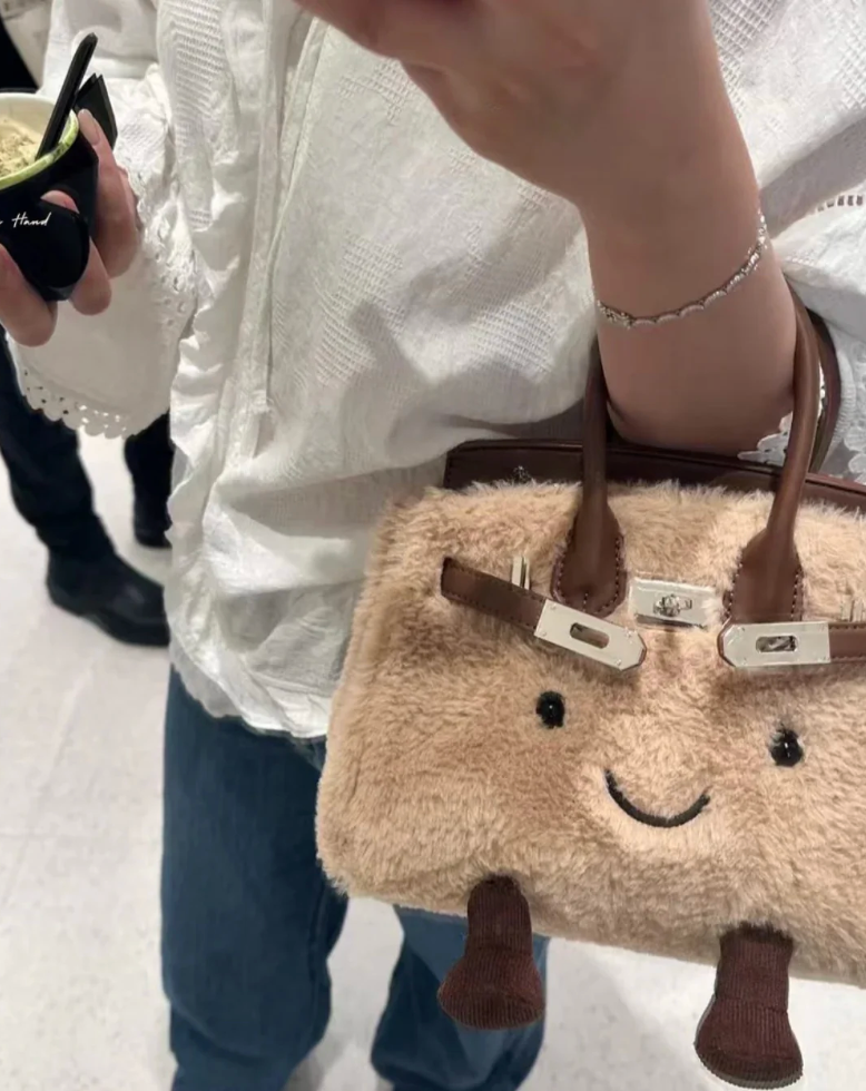 PLUCHE SMILEY BAG