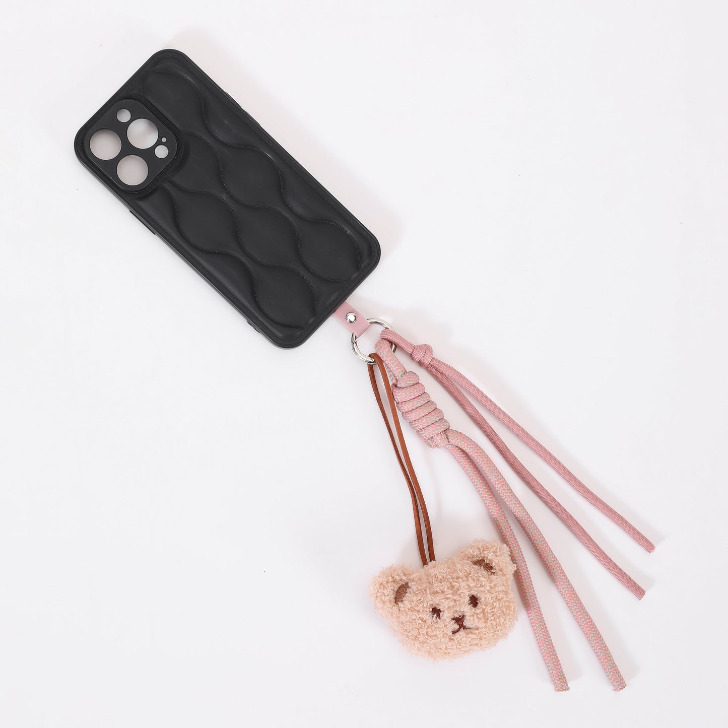 TEDDY PHONECHARM LIGHT PINK